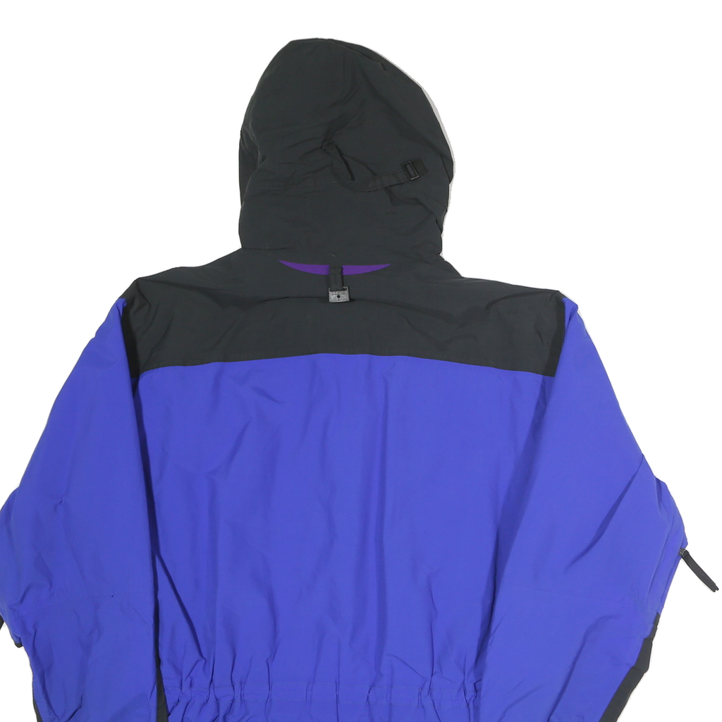 SIERRA DESIGNS Mens Blue & Black Outdoor Jacket M Polyester Zip Hooded Regular