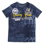 SHIRTS 2000 Mens Tie Dye T-Shirt Blue L