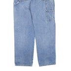 DICKIES Mens Jeans Blue Regular Straight Denim Medium W34 L32 Workwear Zip