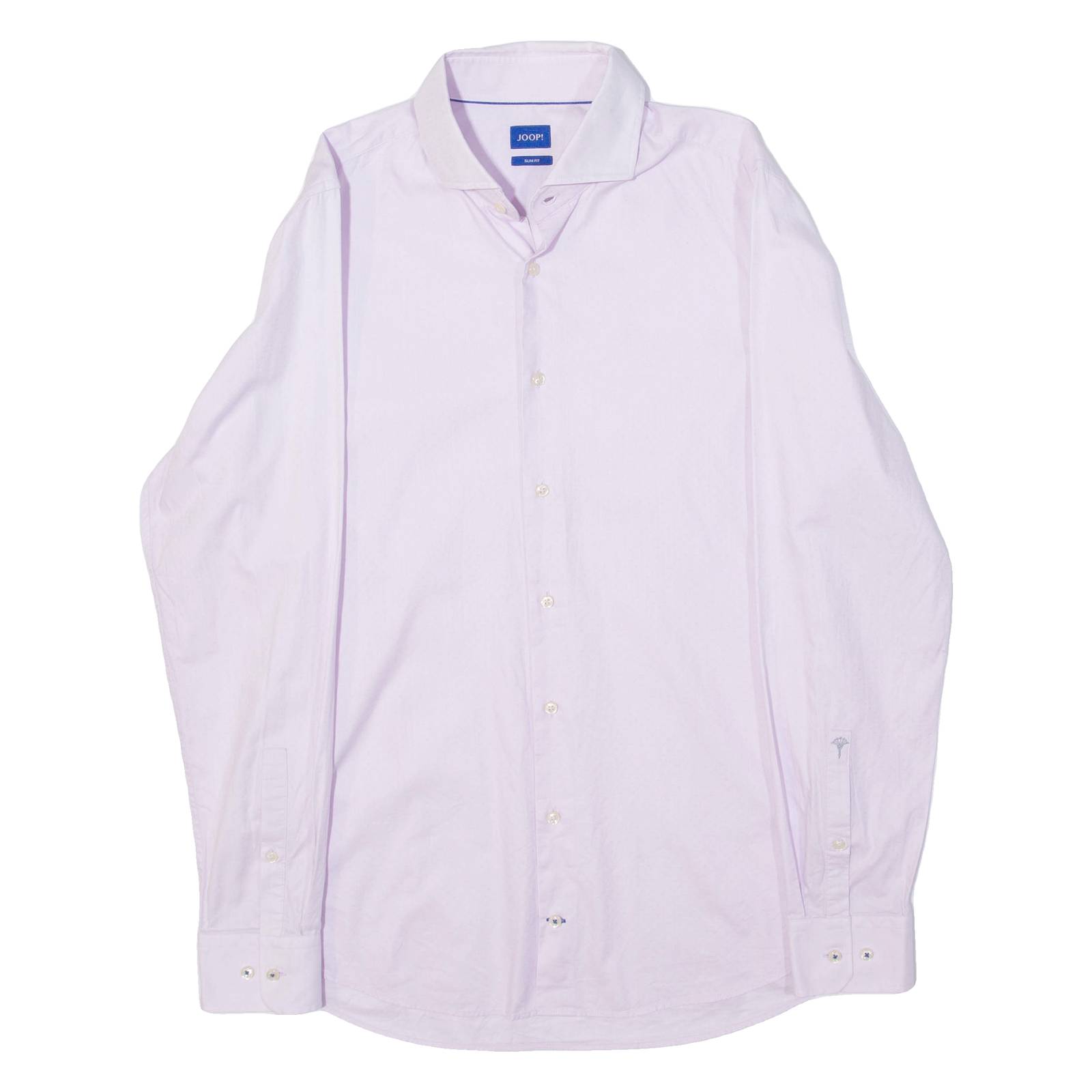 JOOP Slim Fit Mens Plain Shirt Pink Long Sleeve L