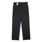 DICKIES Mens Regular Black Trousers W38 L39 Cotton Blend Zip Fasten