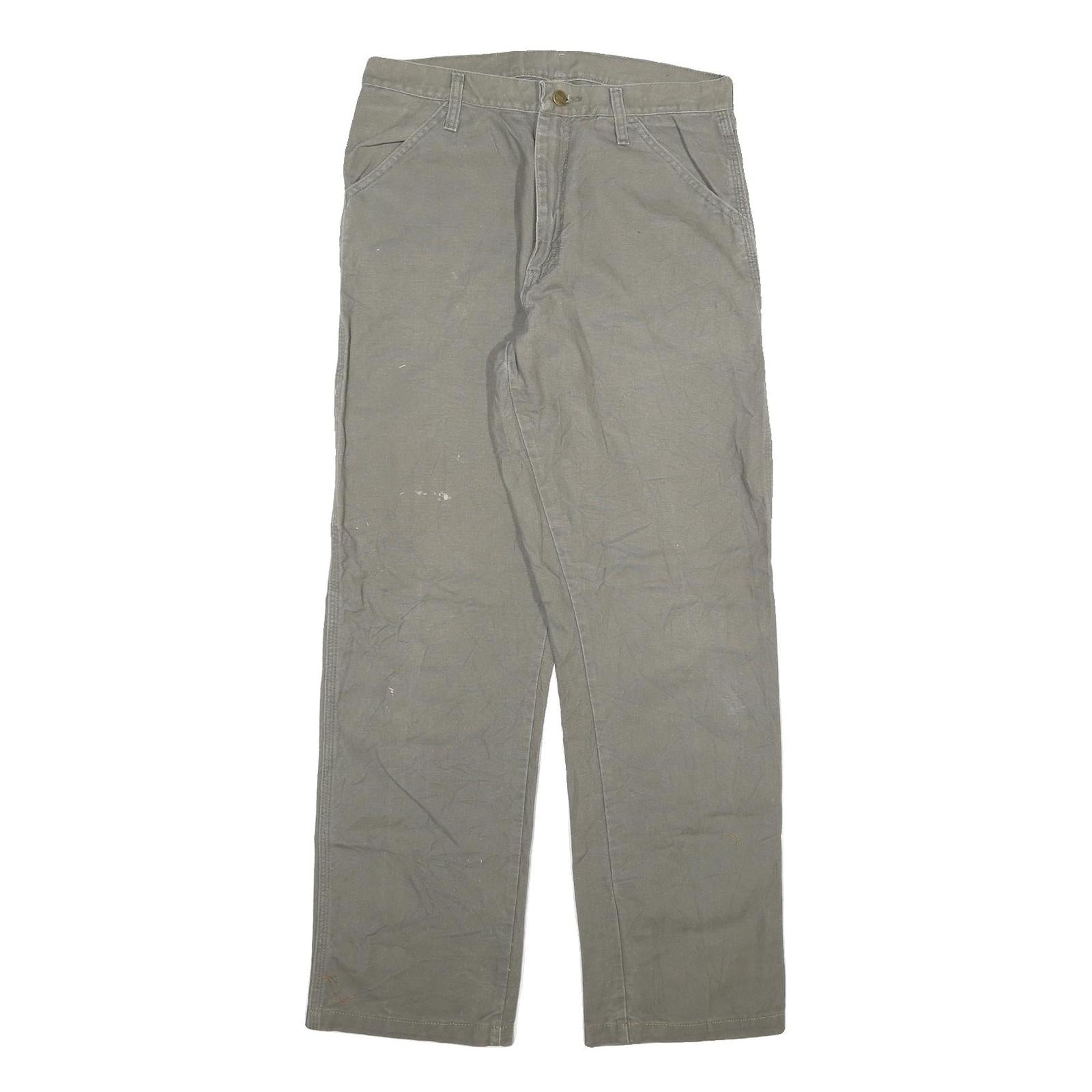 CARHARTT Mens Regular Fit Straight Cotton Blend Workwear W30 L31 Durable Zip