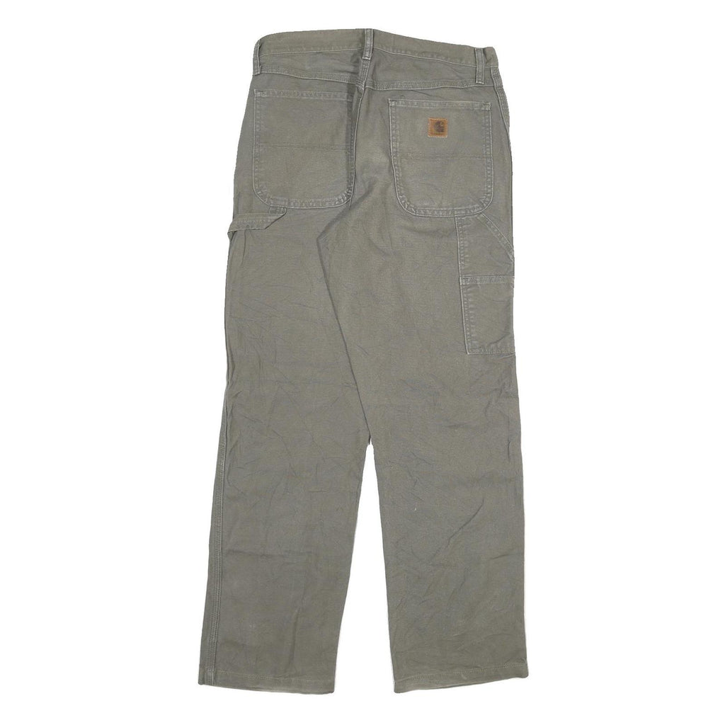 CARHARTT Mens Regular Fit Straight Cotton Blend Workwear W30 L31 Durable Zip