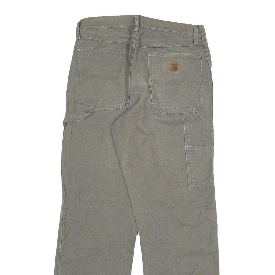 CARHARTT Mens Regular Fit Straight Cotton Blend Workwear W30 L31 Durable Zip