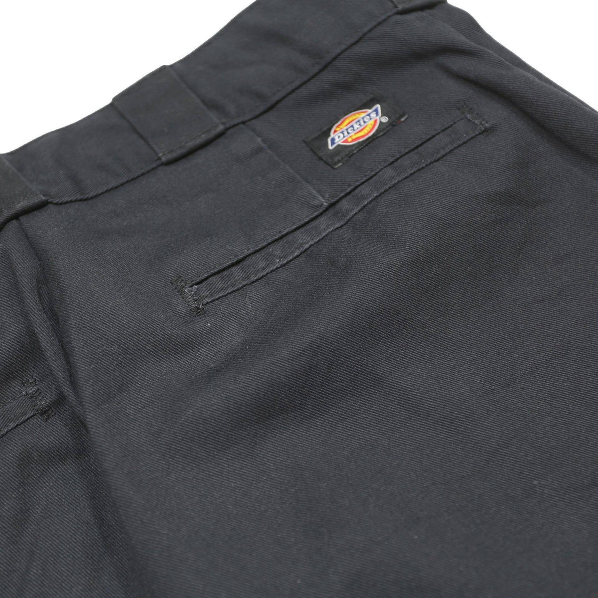 DICKIES Mens Regular Fit Black Cotton Blend Trousers W32 L30 Workwear Zip