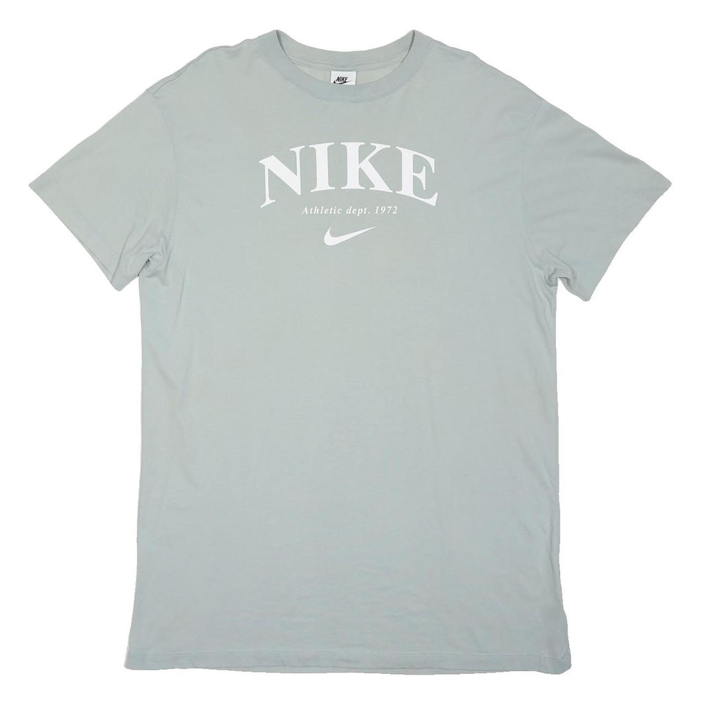 NIKE Womens Light Blue Cotton Blend T-Shirt Dress Casual Short Sleeve M