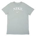 NIKE Womens Light Blue Cotton Blend T-Shirt Dress Casual Short Sleeve M