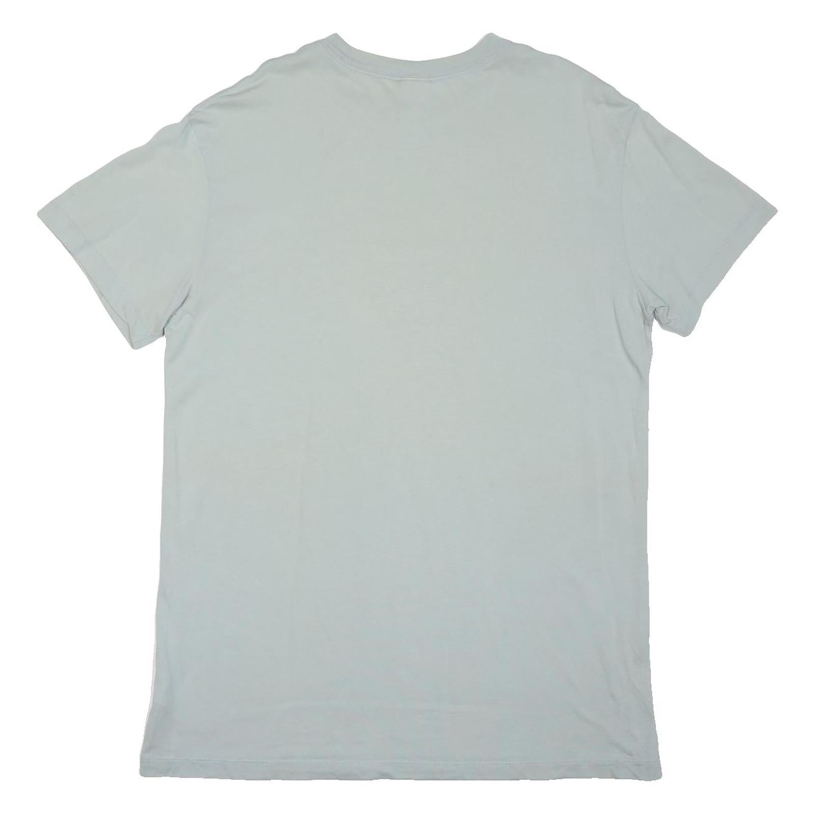 NIKE Womens Light Blue Cotton Blend T-Shirt Dress Casual Short Sleeve M