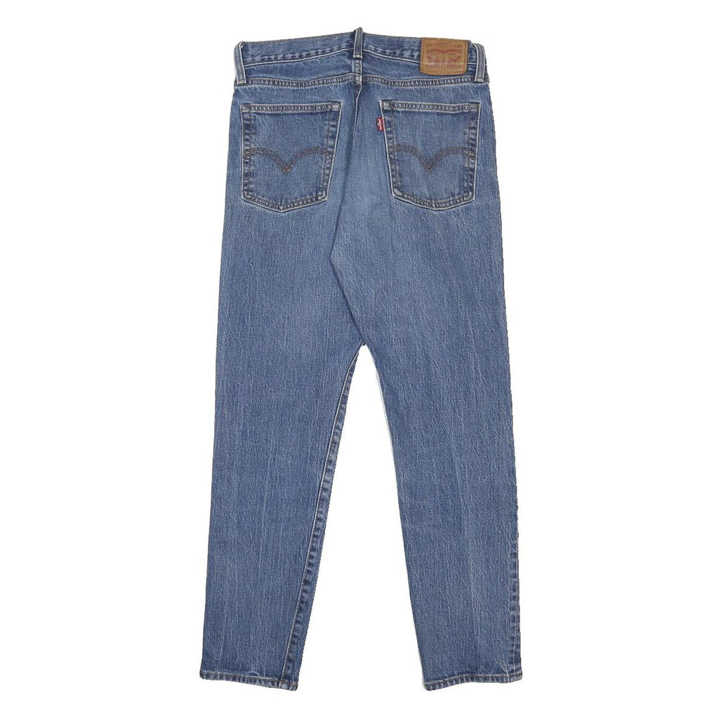 LEVI'S Womens Slim Blue Denim Jeans Button W28 L27 Classic Fit Five Pocket