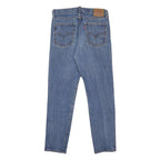 LEVI'S Womens Slim Blue Denim Jeans Button W28 L27 Classic Fit Five Pocket
