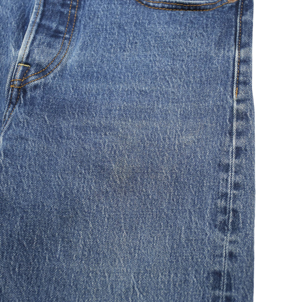 LEVI'S Womens Slim Blue Denim Jeans Button W28 L27 Classic Fit Five Pocket