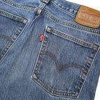LEVI'S Womens Slim Blue Denim Jeans Button W28 L27 Classic Fit Five Pocket