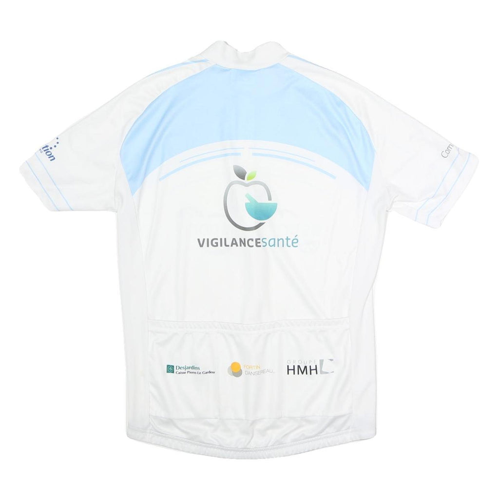 BICYCLE LINE Mens White & Blue Esprit Sportif Graphic T-Shirt XL Short Sleeve