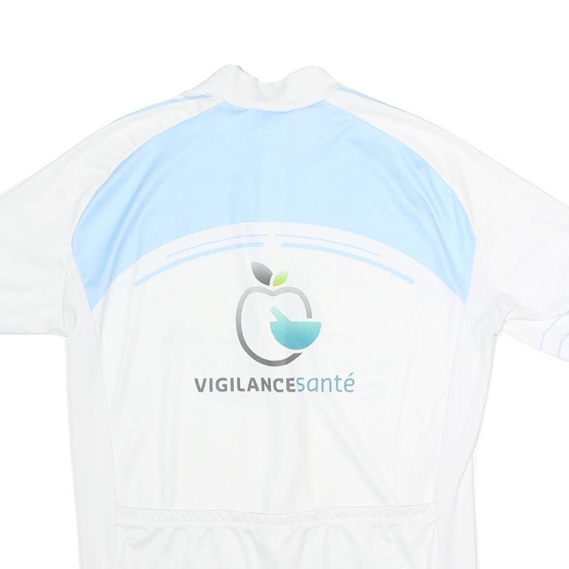 BICYCLE LINE Mens White & Blue Esprit Sportif Graphic T-Shirt XL Short Sleeve