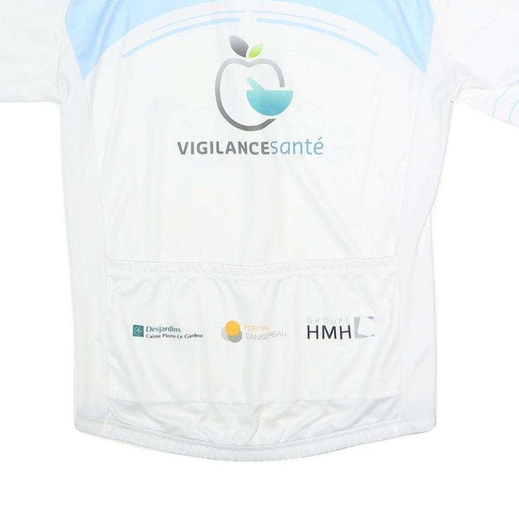 BICYCLE LINE Mens White & Blue Esprit Sportif Graphic T-Shirt XL Short Sleeve