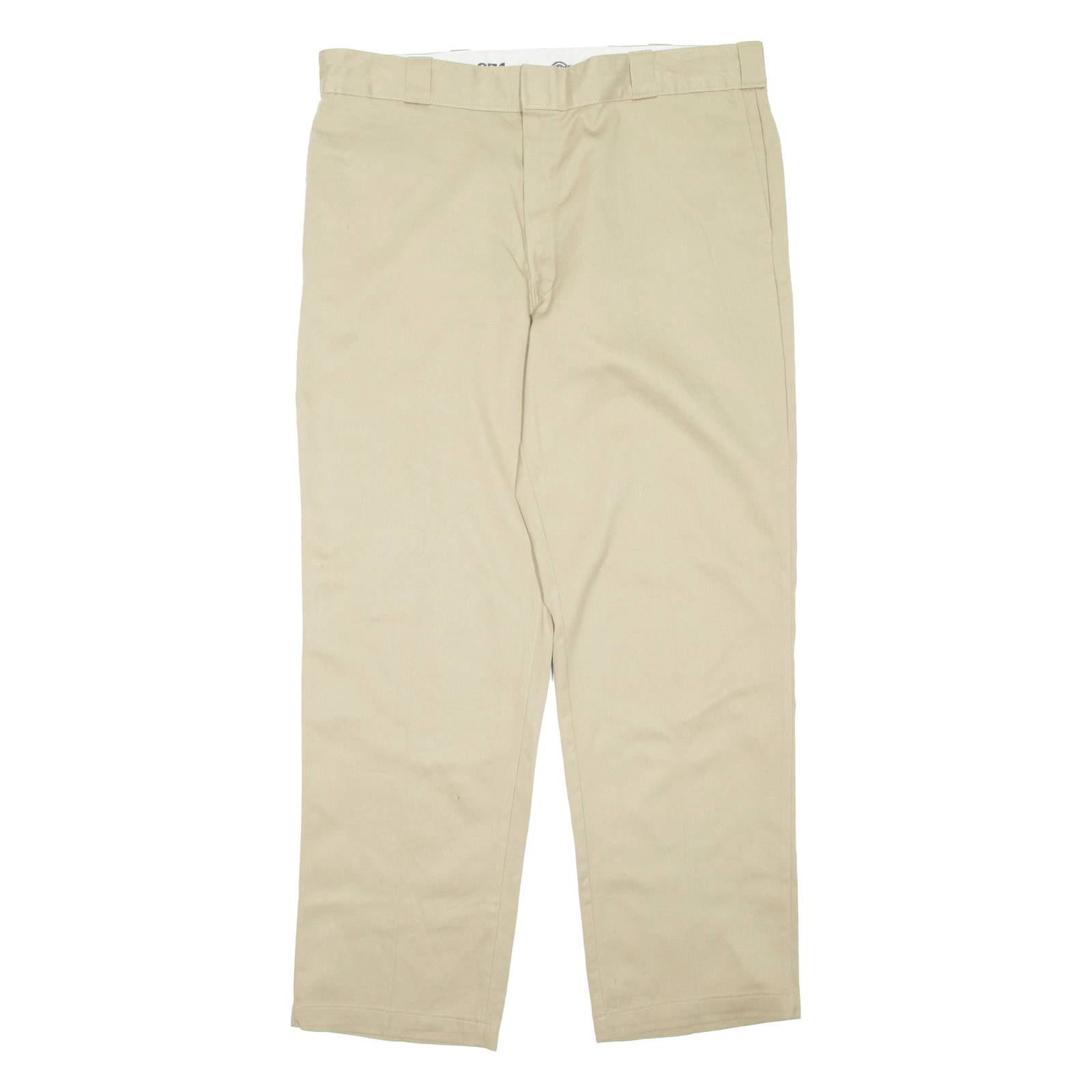 DICKIES Mens Trousers Beige Regular Tapered W40 L32