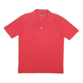 KAPPA Mens Red Polo Shirt Short Sleeve Plain L Cotton Jersey Casual Button