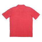 KAPPA Mens Red Polo Shirt Short Sleeve Plain L Cotton Jersey Casual Button