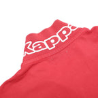 KAPPA Mens Red Polo Shirt Short Sleeve Plain L Cotton Jersey Casual Button