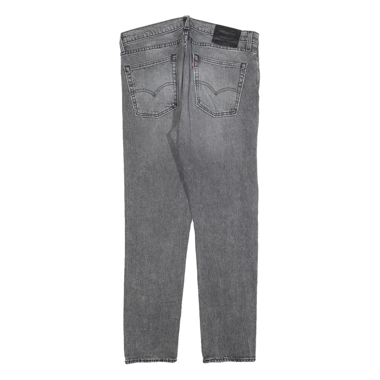 LEVI'S 510 Big E Mens Slim Jeans Grey Denim W33 L30 Zip Closure Stylish Fit