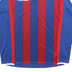 HUMMEL Mens Blue & Red Graphic T-Shirt S Long Sleeve Round Neck Sportswear