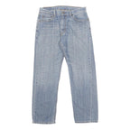 LEVI'S 505 Mens Jeans Blue Regular Straight Denim Medium W33 L30 Classic Fit