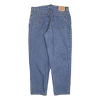 LEVI'S 550 Tapered Womens Jeans Blue Relaxed Cotton Blend W32 L28 Classic Fit