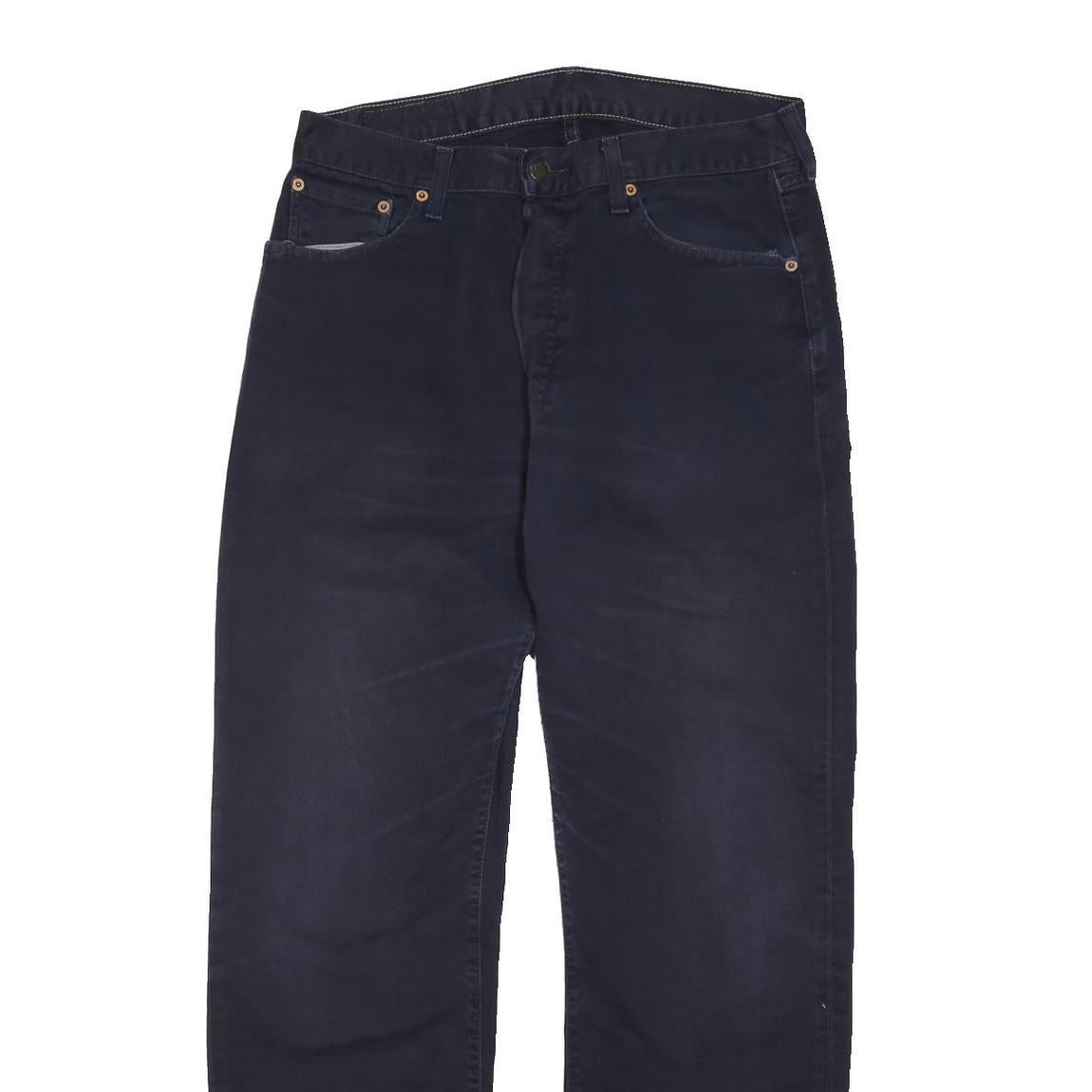 LEVI'S 551 Mens Jeans Regular Straight Denim Dark W33 L30 Classic Button Fly