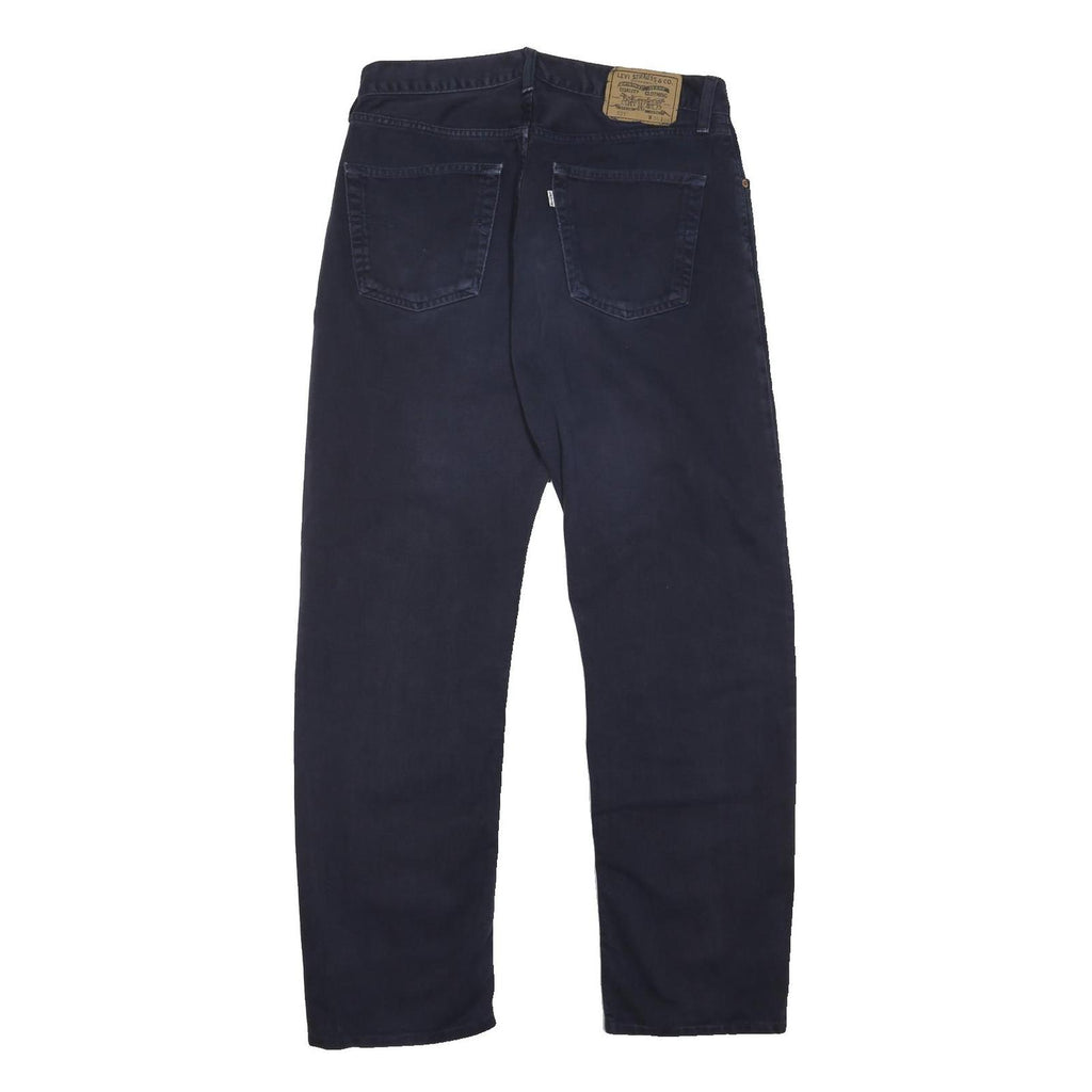 LEVI'S 551 Mens Jeans Regular Straight Denim Dark W33 L30 Classic Button Fly