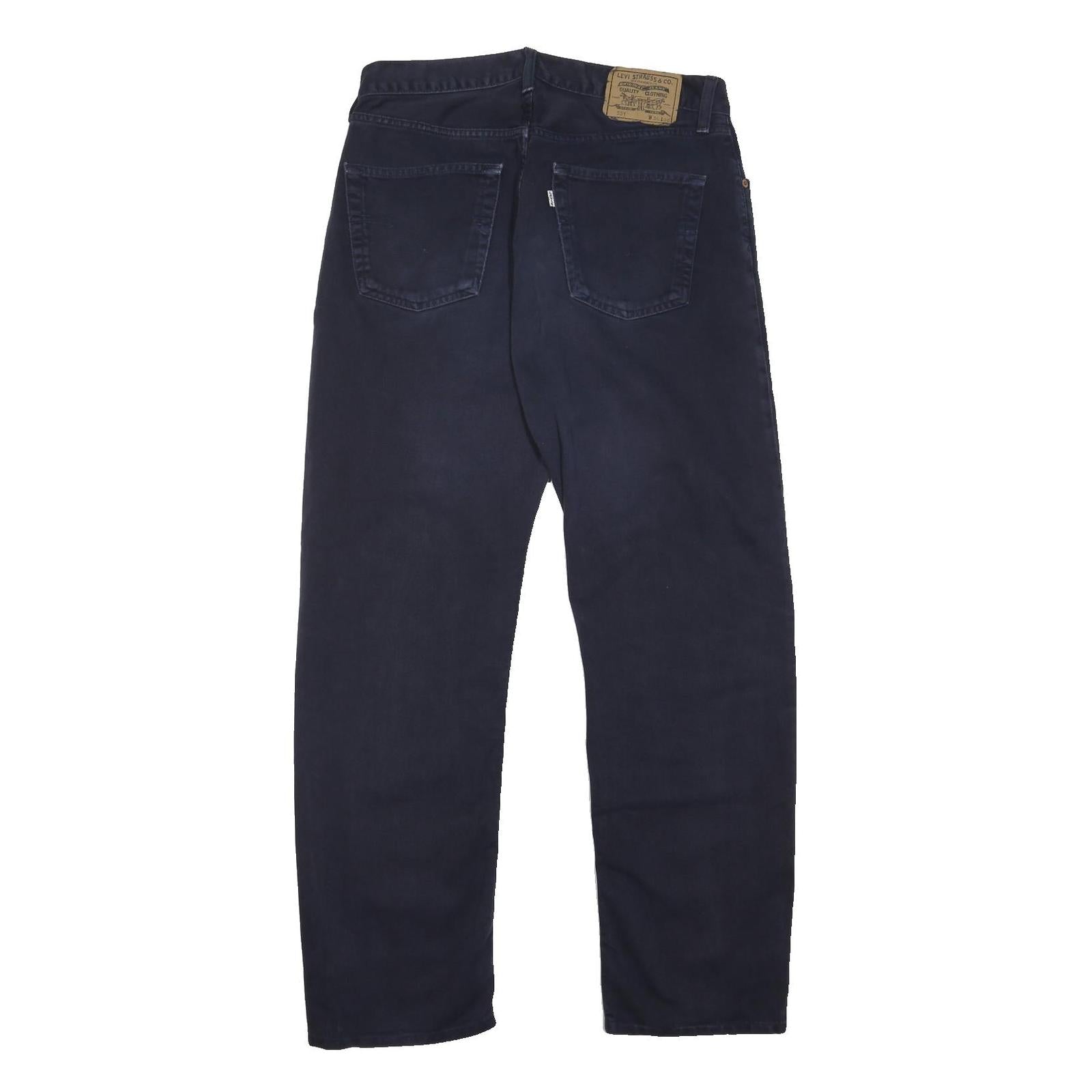 LEVI'S 551 Mens Jeans Regular Straight Denim Dark W33 L30 Classic Button Fly