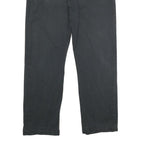 LEVI'S Mens Cotton Blend Black Regular Straight Trousers W36 L29 Classic Zip