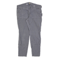 CARHARTT Womens Cotton Grey Slim Slim Fit Straight Leg Trousers W36 L30 Workwear