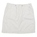NATURAL REFLECTIONS Womens White Cotton Casual Mini Skirt Drawstring Pockets M
