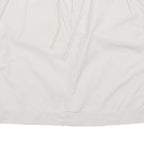 NATURAL REFLECTIONS Womens White Cotton Casual Mini Skirt Drawstring Pockets M