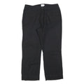 CALVIN KLEIN JEANS Womens Relaxed Black Cotton Blend Trousers W32 L26