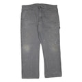 DICKIES Mens Regular Fit Grey Denim Jeans W40 L30 Workwear Zip Closure