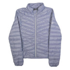 FILA Womens Blue Light Blue Puffer Jacket S Polyester Zip Outdoor Casual