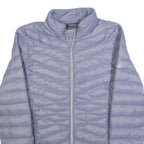 FILA Womens Blue Light Blue Puffer Jacket S Polyester Zip Outdoor Casual
