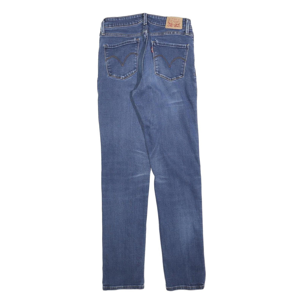 LEVI'S Womens Regular Blue Denim Classic Fit Zip Jeans W27 L30 Stylish