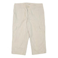 CASLON Womens Beige Casual Cargo Cotton Blend Shorts L W31 Relaxed Fit