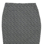 MASSIMO DUTTI Womens Black White Geometric Pencil Knee Length Woven Skirt S