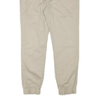 LEVI'S Mens Cotton Blend Beige Slim Tapered Trousers W34 L27 Casual Zip Closure