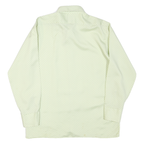 HAWK Mens Cream & White Polka Dot Shirt Long Sleeve Button L