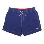 FILA Mens Shorts Blue Casual Nylon L W16 Drawstring Pockets