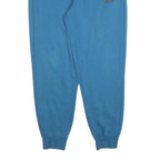 PUMA Womens Joggers Blue L W34 L29 Cotton Blend Relaxed Tapered Sweatpants
