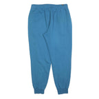 PUMA Womens Joggers Blue L W34 L29 Cotton Blend Relaxed Tapered Sweatpants
