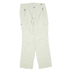 COLUMBIA Womens Polyester Blend Beige Regular Cargo Trousers W30 L32 Outdoor Zip