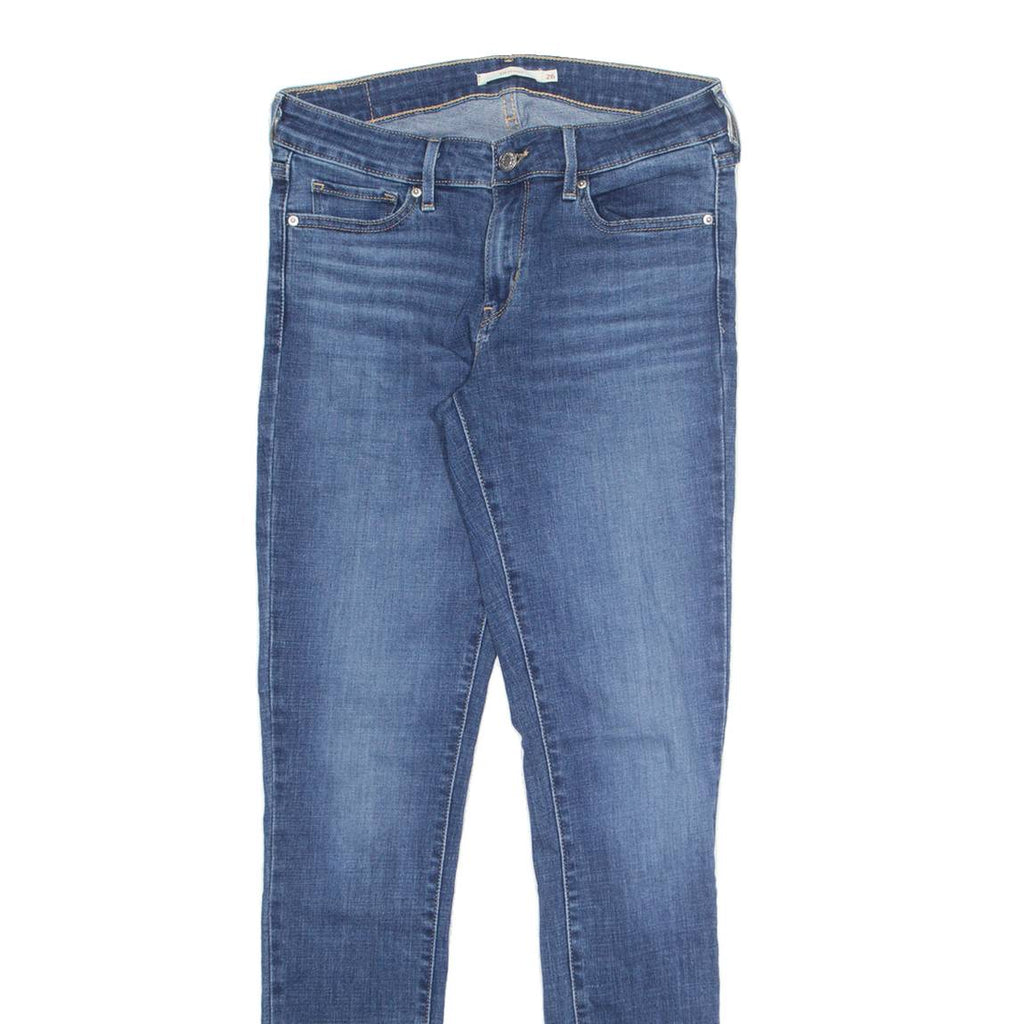 LEVI'S 711 Womens Jeans Blue Slim Skinny Stone Wash W26 L32