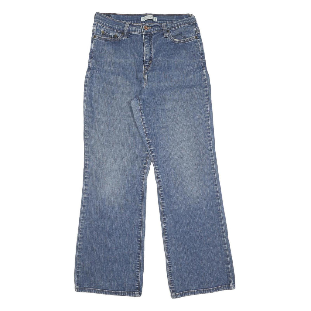 LEVI'S Womens Blue Regular Straight Denim Medium W29 L30 Jeans Classic Zip