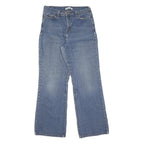 LEVI'S Womens Blue Regular Straight Denim Medium W29 L30 Jeans Classic Zip